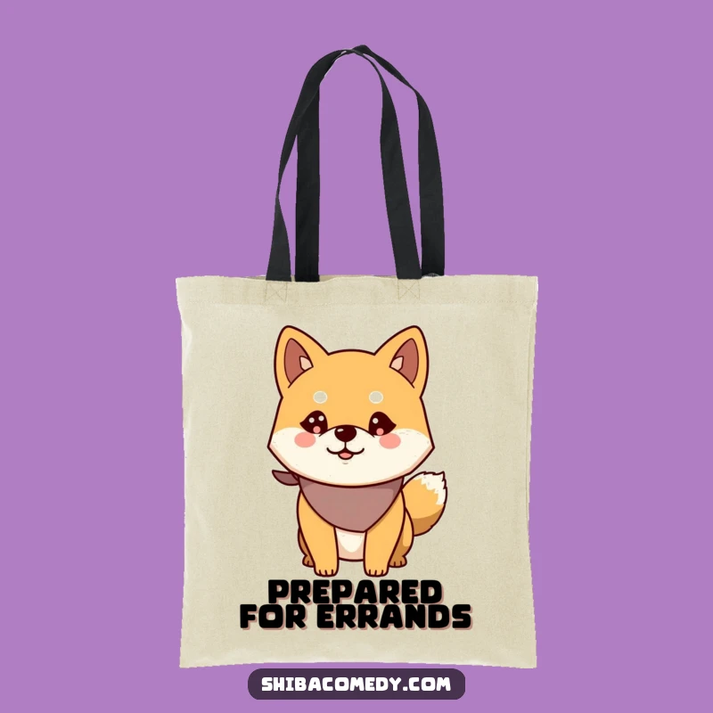 Funny Alert Shiba Inu Tote Bag - Stylish Bandana Dog Carrier, Ideal Gift